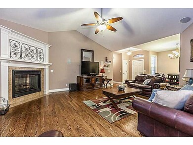 Living Room. This home has an open flow from room to room.  House in excellent condition; well maintained.