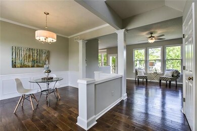 View from Foyer into Dining & Great Room!  Gorgeou
