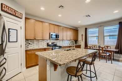Kitchen with breakfast bar and open dining!