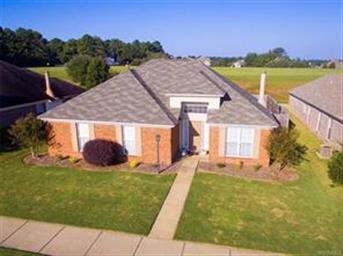 Aerial view of the home showing privacy in back.