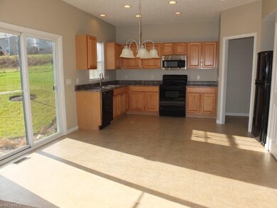 Open kitchen and dinette.