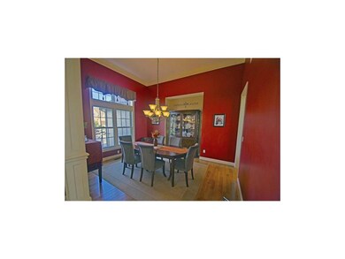Formal dining room with hutch bump out