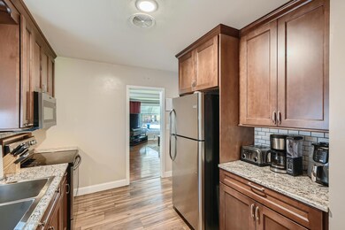 Additional counter space at the coffee bar.