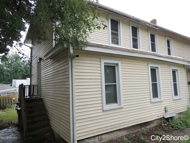 Rear side of home
