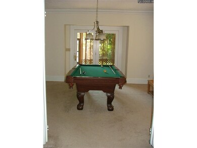 Dining room open from the living room with French 