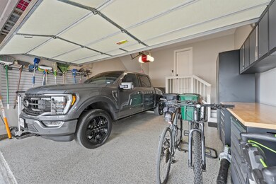 This is a spacious, well-organized garage featurin