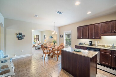 Large kitchen with island