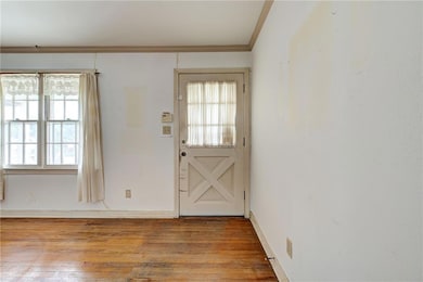 Entrance at front of home.