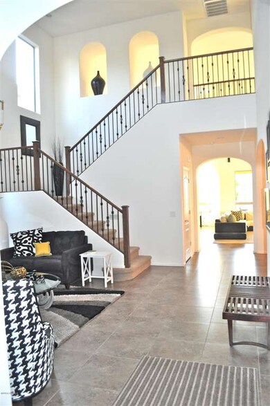 Elegant Stairwell- Overlooks Living Area