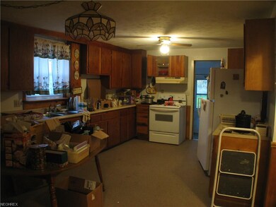 Kitchen looking towards back of home
