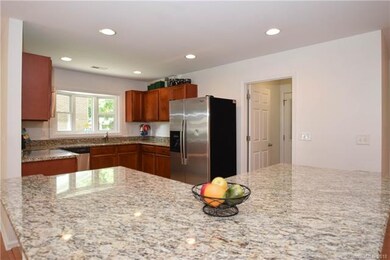 Beautiful granite in kitchen with stainless steel 