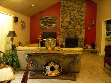 Cozy fireplace , wood burning! open to kitchen and