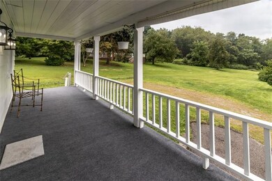 Back porch overlooking large level back yard!