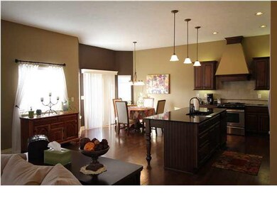 Lots of natural light floods the kitchen & eating 
