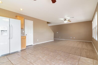 Kitchen open to living room!