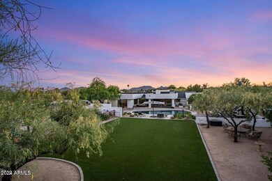 Backyard on acreage