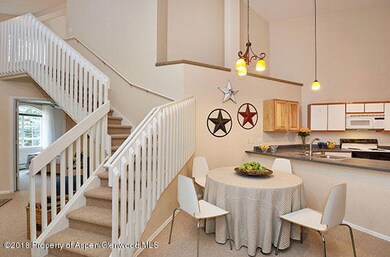 Stairs to Loft + Dining + Kitchen