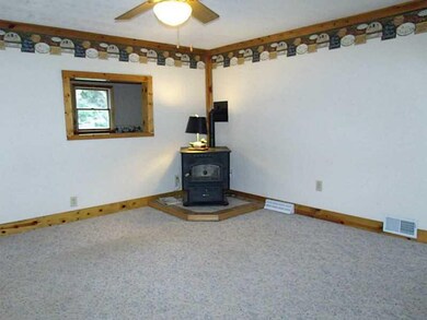 Living Room. Large livingroom with pellet stove an