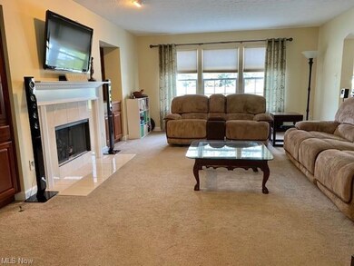Large open Great Room with cozy fireplace!
