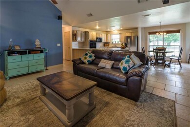 View from living area towards rear of home.