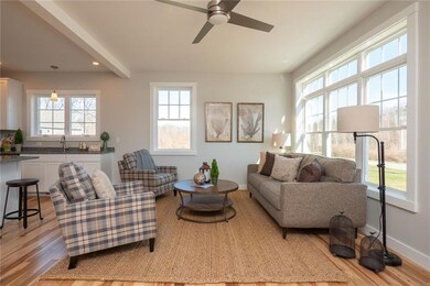 The kitchen is open to the living room.