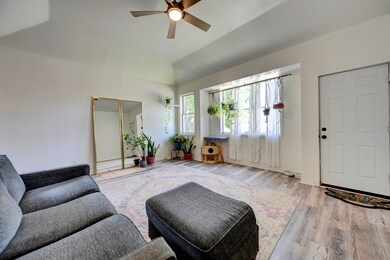 This inviting living room features a large window