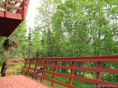 Deck and park-like view from dining room
