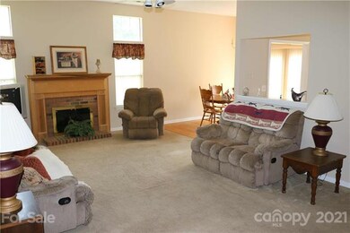 Great Room has high ceilings,.....