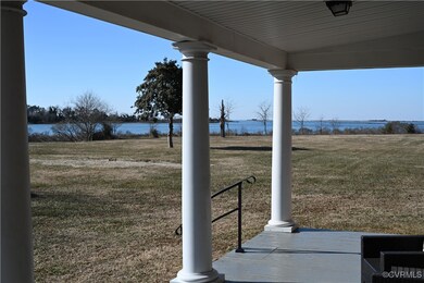 Back South side covered porch view