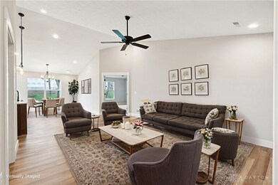 Large, Open Great Room with Cathedral Ceiling is Open to the Gourmet Kitchen and Dining Room
Pictures (48)