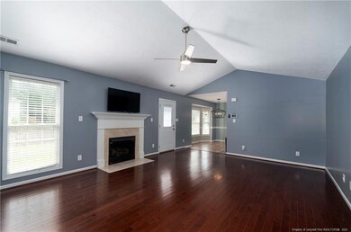 Large great room, lots of natural light