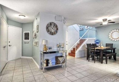 The entry way offers a great storage closet!