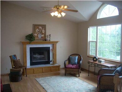 Front Room with the wood burning fireplace.
