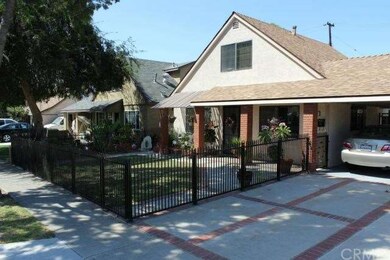 Brick inlay on the driveway