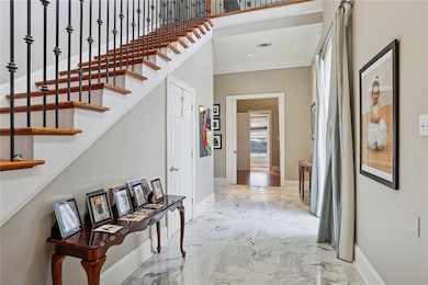 Entrance Foyer with marble flooring
