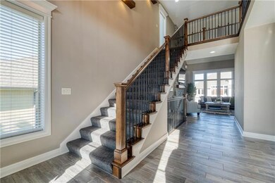 Office to the right and staircase to 3 beds up