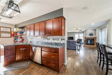 Kitchen to living room view