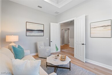 Den has a sleeper sofa and can be used as a guest