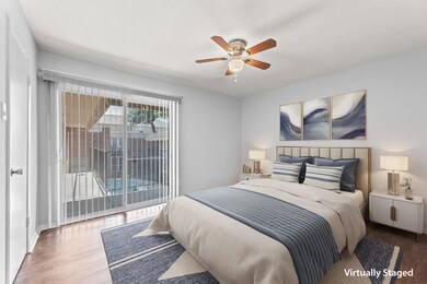 Serene Bedroom with view of pool out back door