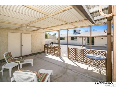 Patio between back buildings
