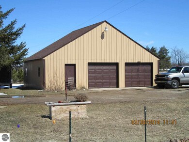 2.5 car garage with loft.