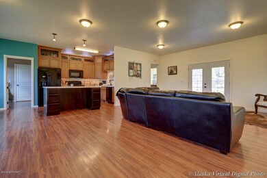 Open concept LR, DR, Kitchen
