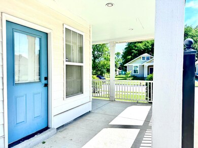 View of covered porch