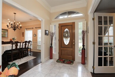 Tile flooring greets you upon entering the front door.