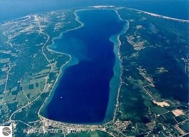 Aerial view of Crystal Lake, Frankfort, MI