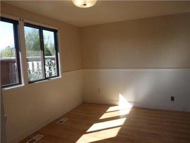 Kitchen. eating area off kitchen is light and brig