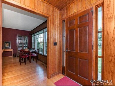 Wormy chestnut entrance hall
