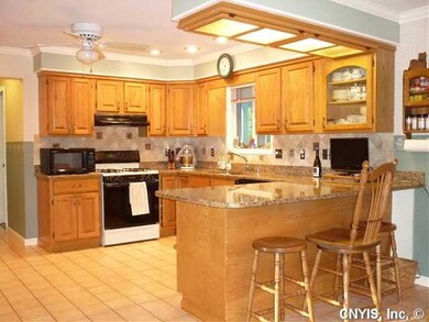 Kitchen. Spacious kitchen features listening Grani