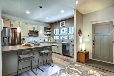 Open front door entry