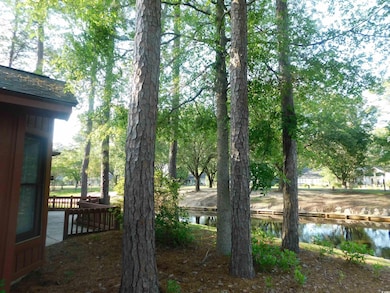 View of yard with a water view